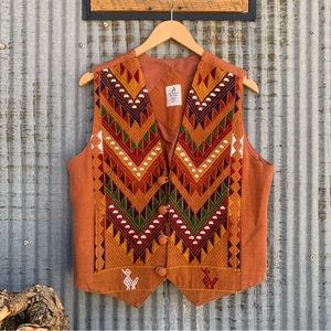 Vintage Embroidered Guatemalan Vest